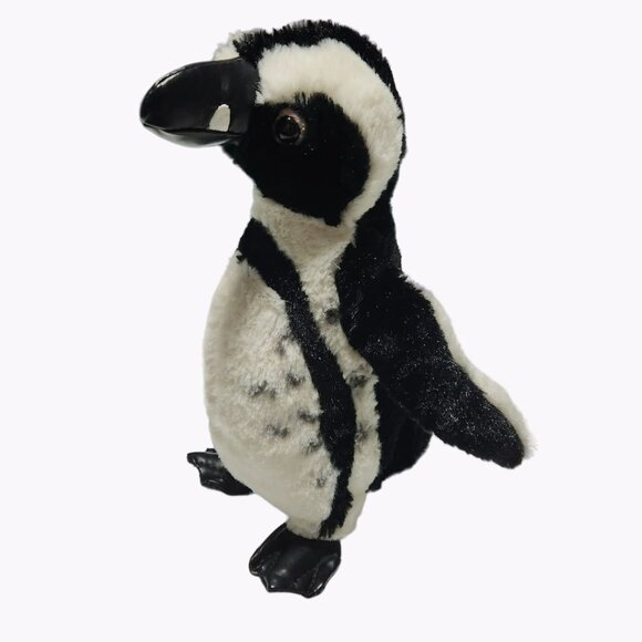 Rinco African Penguin 10 inch Black White Bird Beanbag Plush Stuffed Animal Toy - Picture 1 of 5